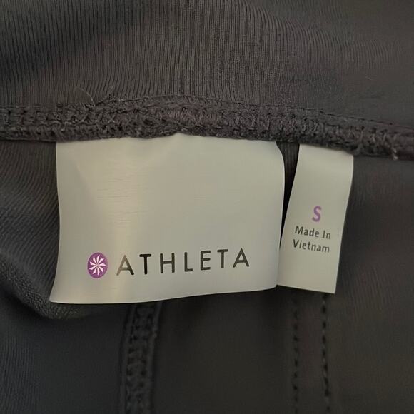 Athleta Metro High Waisted Leggings Side Pockets Back Pockets Gray Size Small - Picture 6 of 9